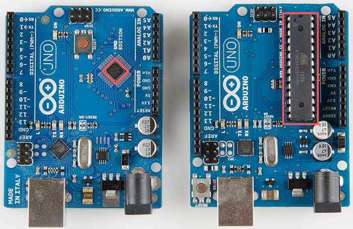Arduino Uno Dip vs SMD Farkı