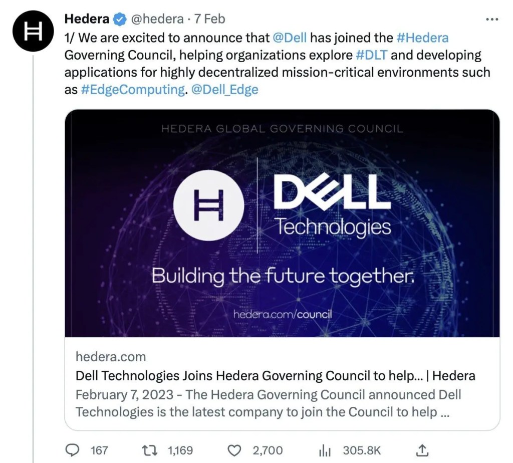 Hedera-Hashgraph-HBAR-tweet-about-Dell..webp