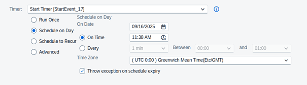 Schedule on Day 1 Schedule on Day 1