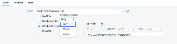 Schedule on Recur 1 Schedule on Recur 1